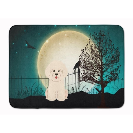 Carolines Treasures Halloween Scary Bichon Frise Machine Washable Memory Foam Mat BB2265RUG